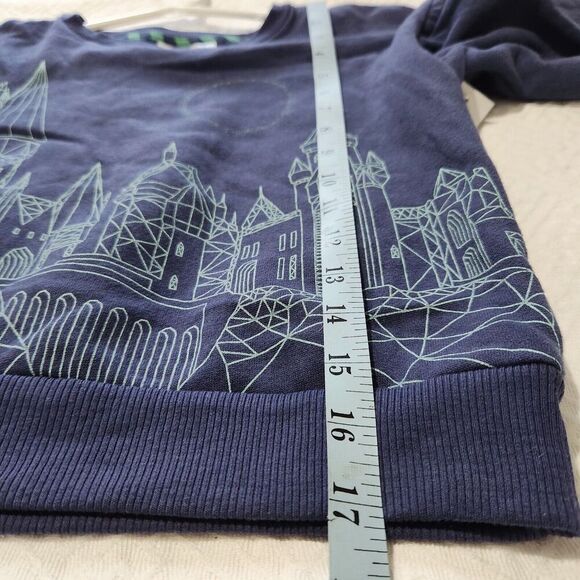 Harry Potter Sweatshirt Kids Unisex Navy Blue Size Small Hogwarts Castle. New - Picture 3 of 9